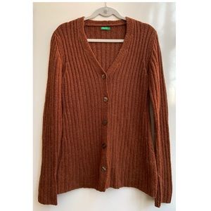 United Colors of Benetton Brown Cardigan Sweater
